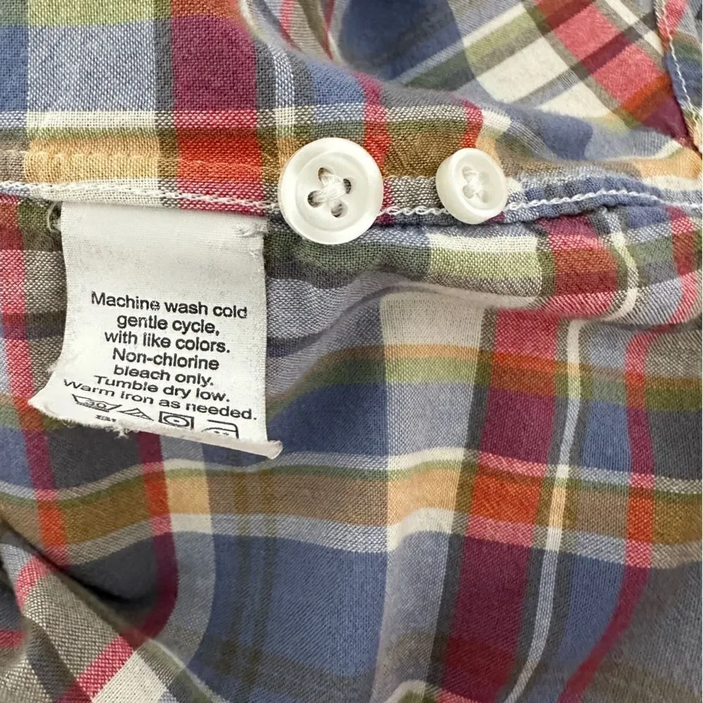 JCrew men’s plaid button up shirt size L